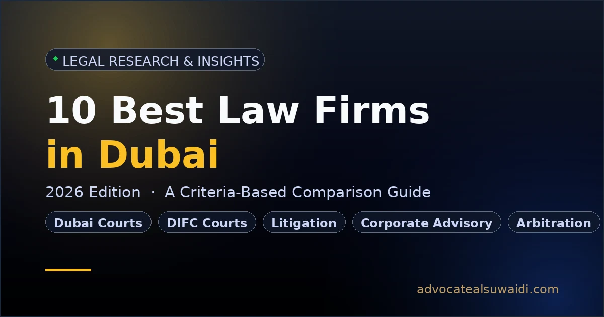 10 Best Law Firms in Dubai in 2026 (Compared)